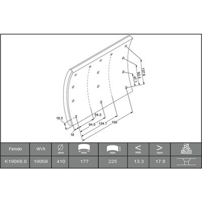 KIT GARNITURE 225MM
